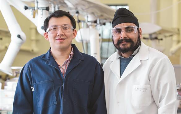 Jiaxi Fang and Tandeep Chadha, co-founders of Applied Particle Technology. (Photo courtesy of APT)