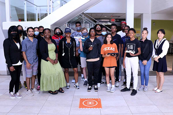 More than a dozen high school students took part in the camp, which was run by Alvitta Ottley and her lab members, and Marcia Brown-Rayford and Shanell Lee of BrighPath STEAM Academy.