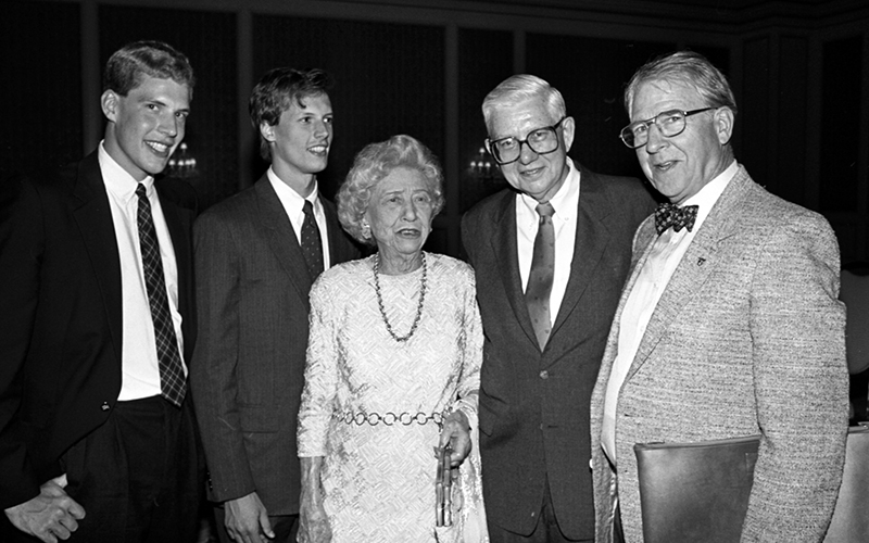 Dean McKelvey's retirement party in 1991