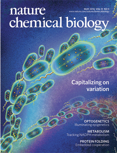 Cover of Nature Chemical Biology, May 2016